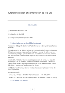 Tutoriel Installation et Configuration du R&ocirc;le DFS