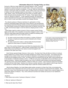 U.S. Foreign Policy: China, Dominican Republic, Hawai'i History