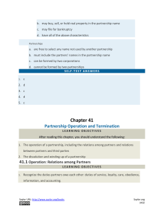 Partnership Operation & Termination: Duties, Rights, & Business Law