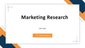 Marketing Research: Survey & Observation Methods, Designs, & Analysis