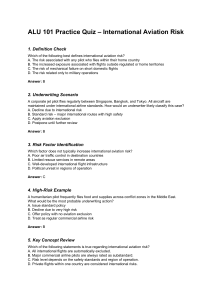 ALU 101 Practice Quiz: International Aviation Risk Assessment