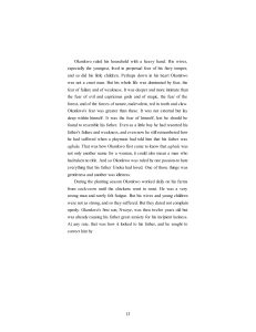 Okonkwo's Fear & Family Dynamics: Things Fall Apart Excerpt