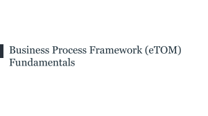 Business Process Framework (eTOM) Fundamentals