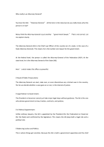 Understanding the Role of the Attorney-General