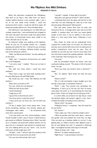 We Filipinos Are Mild Drinkers by Alejandro R. Roces