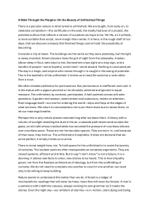 The Beauty of Unfinished Things: An Essay on Process
