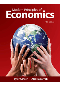 Modern Principles of Economics Textbook: Fifth Edition by Cowen & Tabarrok