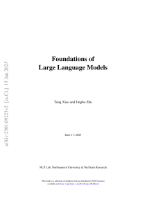 Foundations of Large Language Models: Pre-training, Generative AI, Prompting