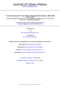 Chicago City Girls in Music Saloons (1858-1906): Urban History Analysis