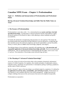 Canadian NPPE Exam: Professionalism & Public Trust in Engineering