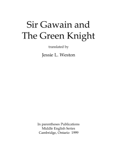 Sir Gawain and The Green Knight - Jessie L. Weston Translation