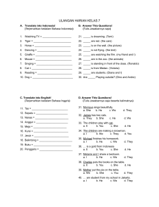 English Daily & Remedial Test for Grade 7 - Vocabulary & Grammar