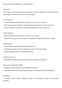 Natural Language Processing (NLP) Notes: Concepts, Models & Applications