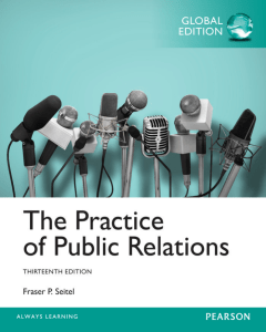 The Practice of Public Relations Textbook