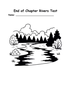 Rivers Test for Elementary Students