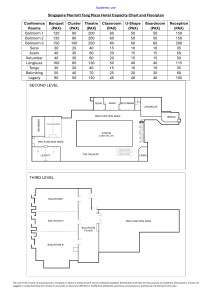 Singapore Marriott Hotel Capacity Chart & Floorplan for Academic Use