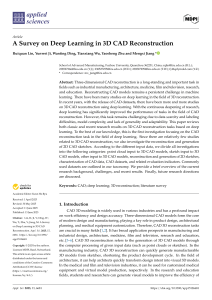 Deep Learning in 3D CAD Reconstruction: A Survey