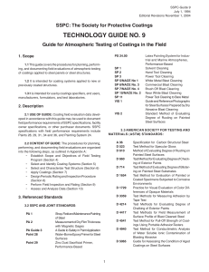 Atmospheric Coating Testing Guide: SSPC-Guide 9