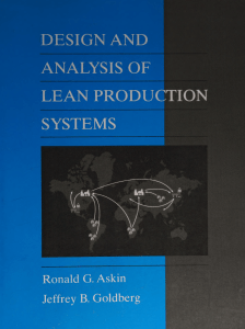 Lean Production Systems: Design & Analysis Textbook