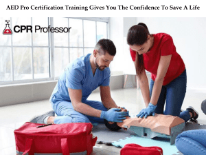 AED Pro Certification: Save Lives with Confidence