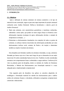 An&aacute;lise Matricial e Modelagem de Estruturas