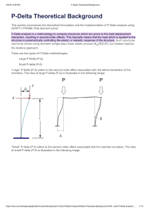 P-Delta Analysis: Theoretical Background & Implementation