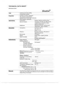 Aluzinc Coating Technical Data Sheet