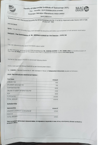 Deepak Kumar: Uttaranchal University Academic & Fee Records 2025/26