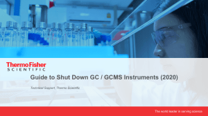 GC/GCMS Instrument Shutdown Guide (2020)