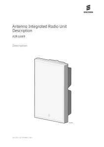 AIR 6449 Antenna Integrated Radio Unit: Technical Data & Specs