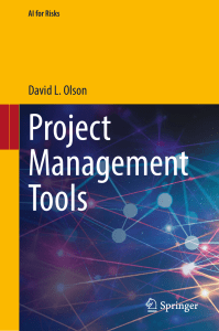 Project Management Tools: AI for Risks Series | David L. Olson