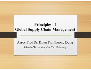 Principles of Global Supply Chain Management | Assoc.Prof.Dr. Khuu Thi Phuong Dong