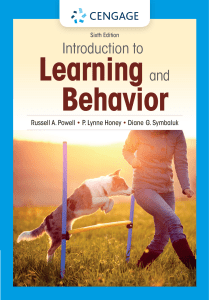 Introduction to Learning and Behavior, 6th Ed. - Psychology Textbook