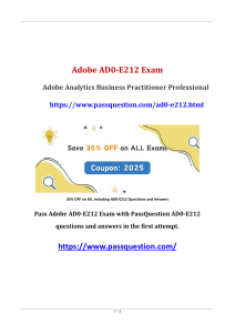 Adobe AD0-E212 Exam Questions & Answers