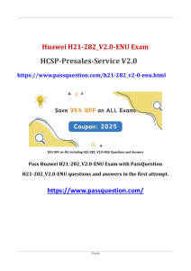 Huawei H21-282_V2.0-ENU Exam Questions