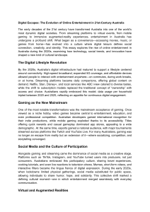 Online Entertainment in Australia: 21st Century Evolution