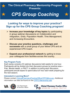CPS Group Coaching Program Overview