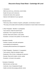 Discursive Essay Cheat Sheet: Cambridge AS Level