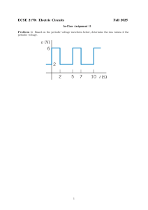 Electric Circuits: RMS Voltage & Average Power Assignment