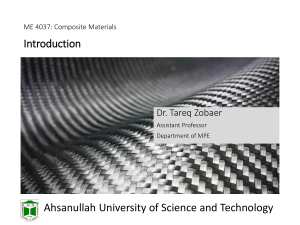 Composite Materials Introduction - ME 4037 Course