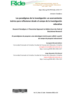 Paradigmas de la Investigaci&oacute;n Educativa