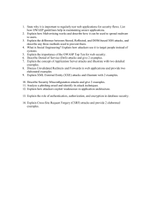 Web Application Security Exam Questions