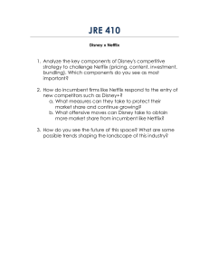 Disney vs Netflix: Competitive Strategy Analysis Questions