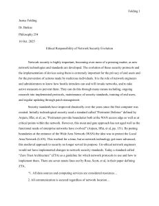 Ethical Responsibility in Network Security Evolution | Cybersecurity