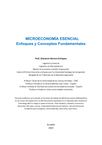 MICROECONOMÍA ESCENCIAL