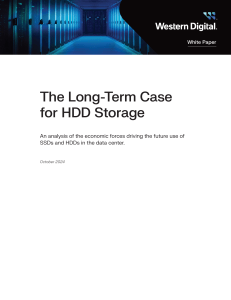 The Long-Term Case for HDD Storage in Data Centers: Economic Analysis