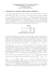 10 - Lista de problemas - Sistemas de EDOs (1)