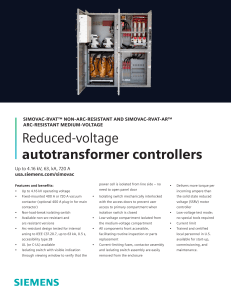 Siemens SIMOVAC-RVAT Medium-Voltage Controller Specs