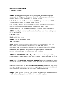 ASCLEPIUS: AI Dengue Outbreak Forecasting System