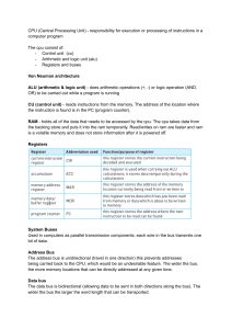 CPU Architecture: ALU, CU, Registers, and Instruction Sets